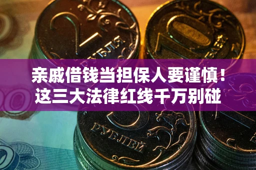 武汉亲戚借钱当担保人要谨慎！这三大法律红线千万别碰