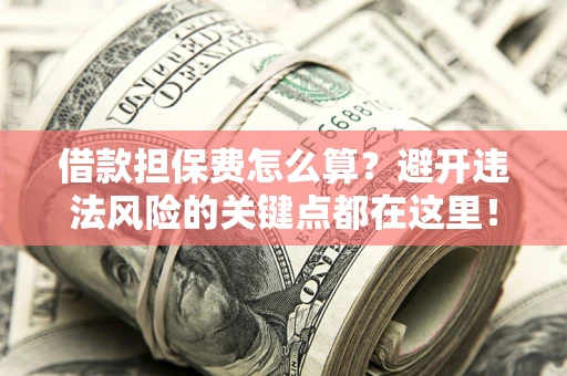 武汉借款担保费怎么算？避开违法风险的关键点都在这里！