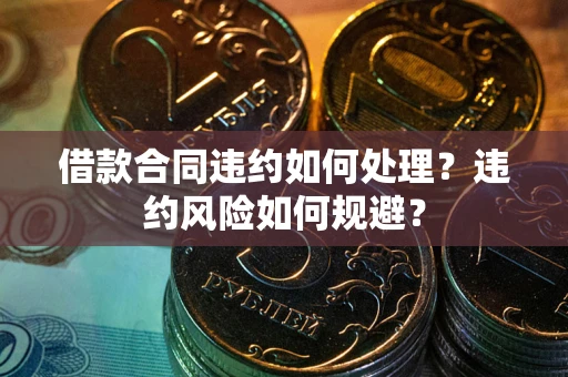 武汉借款合同违约如何处理？违约风险如何规避？