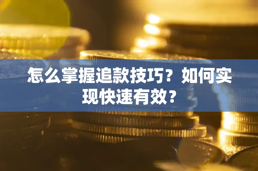 武汉怎么掌握追款技巧？如何实现快速有效？