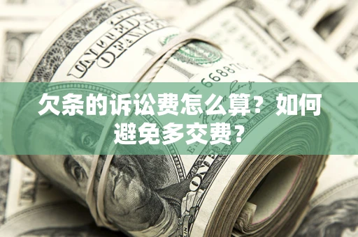 武汉欠条的诉讼费怎么算？如何避免多交费？