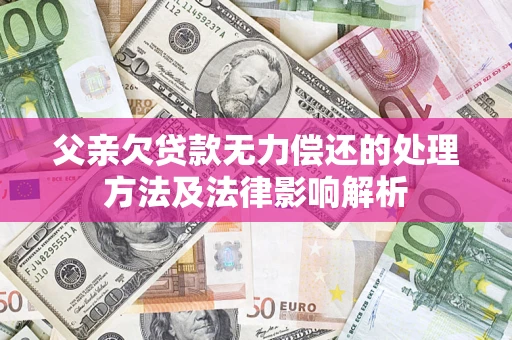 武汉父亲欠贷款无力偿还的处理方法及法律影响解析